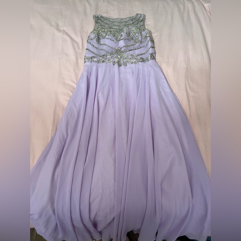Lavender Gown with Beaded Bodice